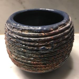 Handmade clay pottery - multicolored